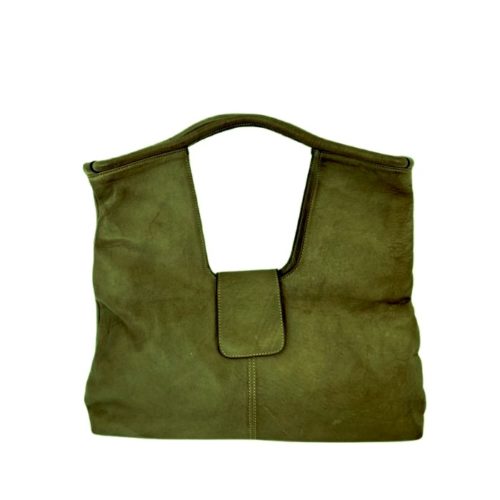 ALESSIA Square Shoulder Bag Dark Green