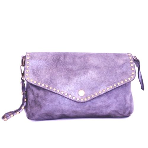 LAVINIA Studded Clutch Bag Lilac