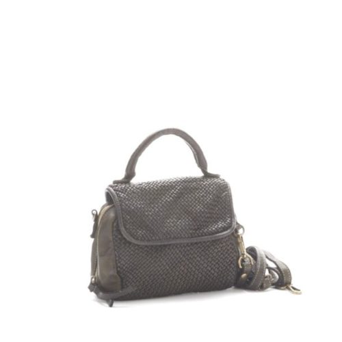 Siena Mini Bag With Narrow Weave | Army Green