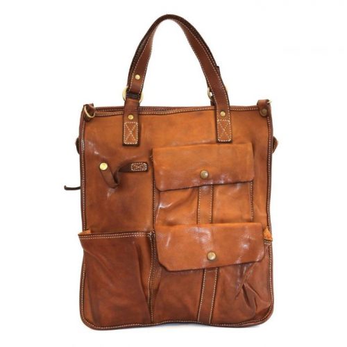 ROBYN Business Bag With Pockets Tan