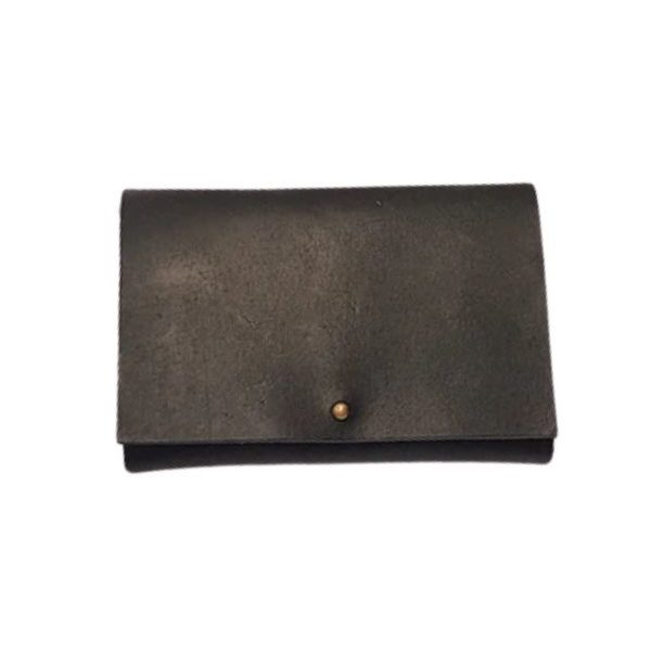 Leather Travel Wallet Black