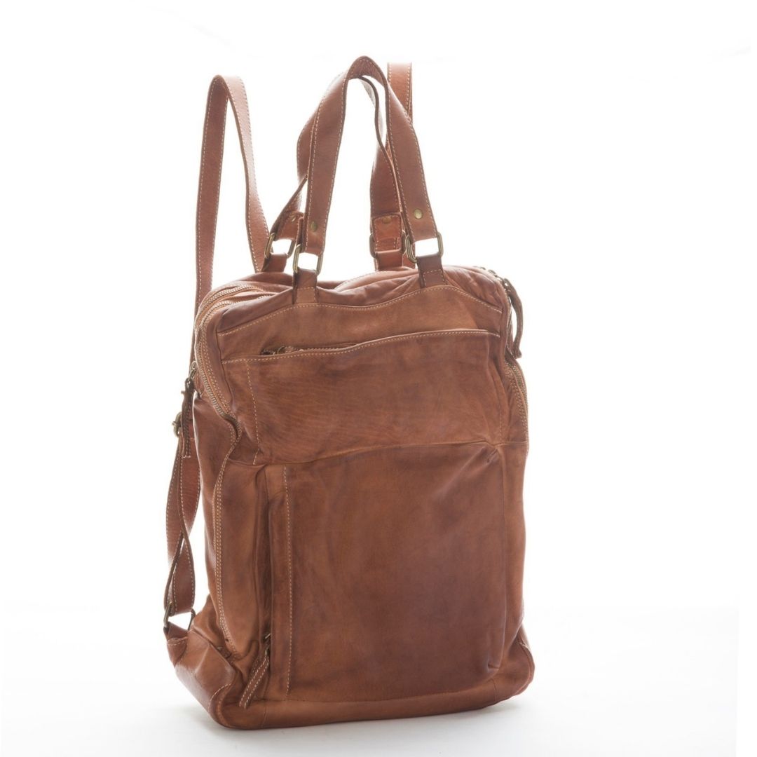 AIDA Leather Backpack | Tan