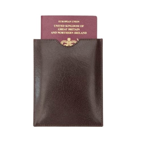 Leather Passport Holder | Black