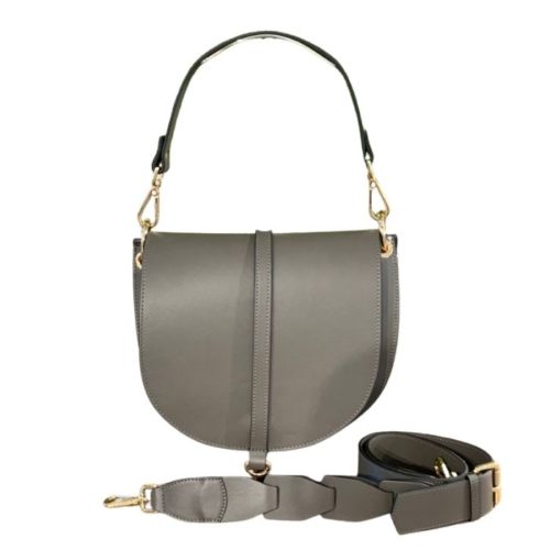 VITTORIA Medium Saddle Bag | Grey