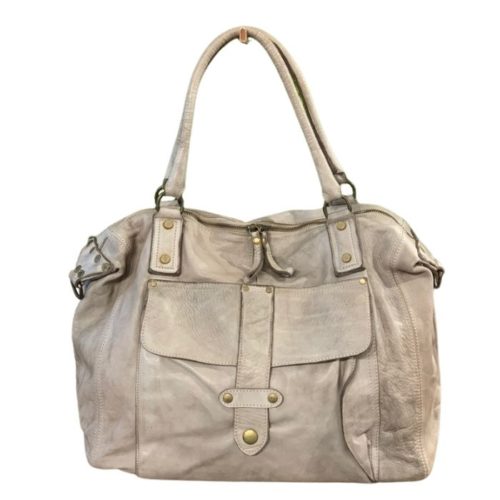 ADELE Satchel Style Bag Beige