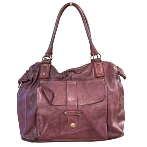 ADELE Satchel Style Bag Bordeaux