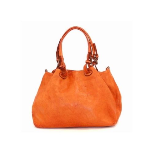 BABY LUCIA Small Tote Bag Smooth Burnt Orange