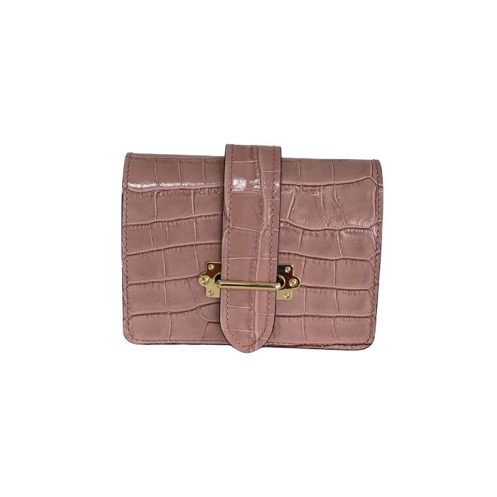 85139c blush croc bag the leather mob