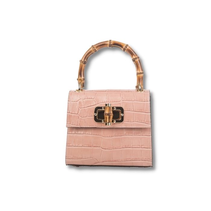 Croc Bag with Bamboo Handle | All Colours