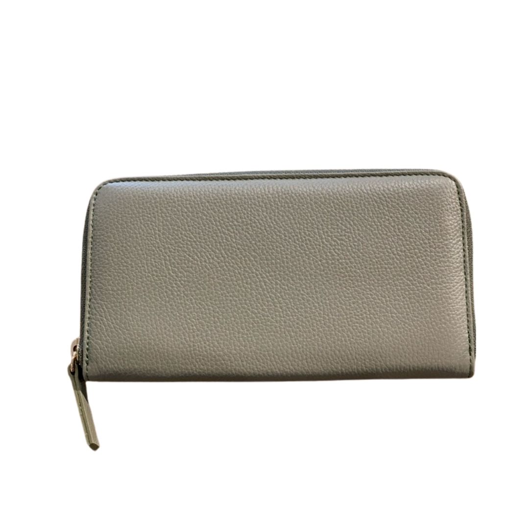 Capri Women’s Zipped Leather Purse | Olive Green