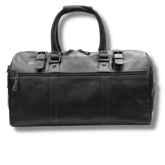 CRUZ Leather Holdall Duffle Bag | Black