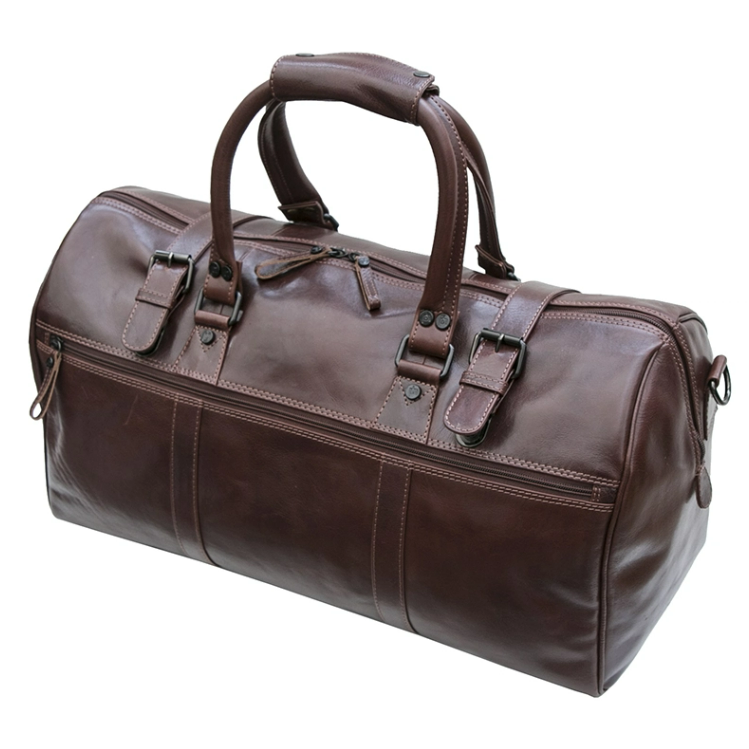 CRUZ Leather Holdall Duffle Bag | Brown