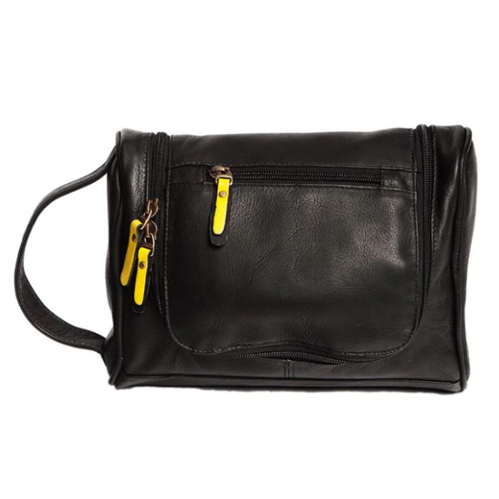 Toiletry Bag with Hanging Hook | Black