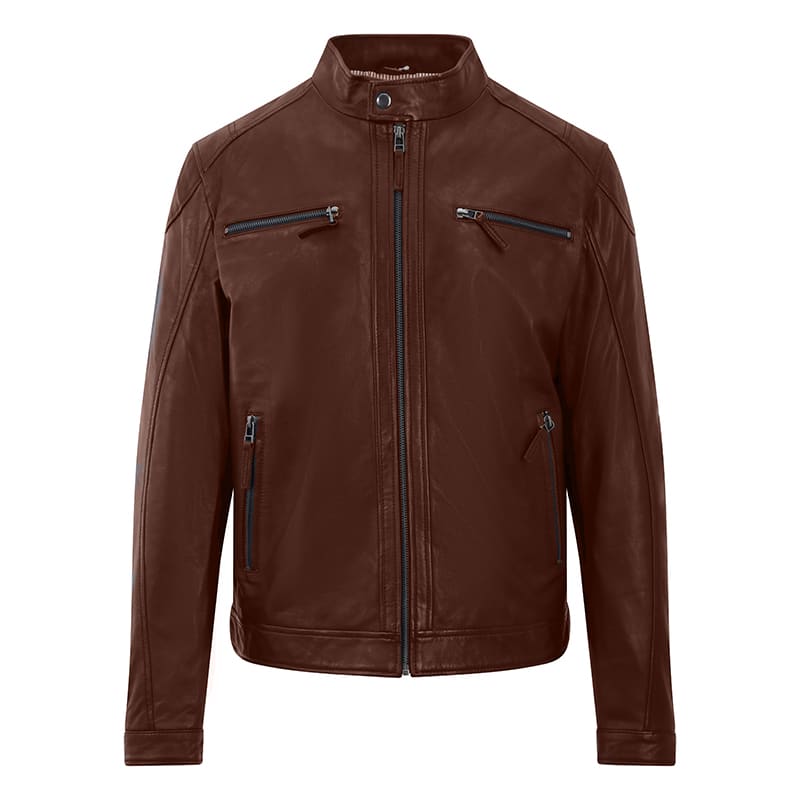 Men’s Leather Jacket Roman | Cognac