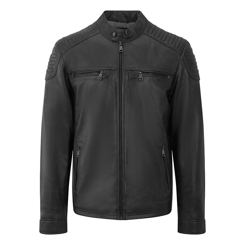Men’s Leather Jacket Thomas | Black