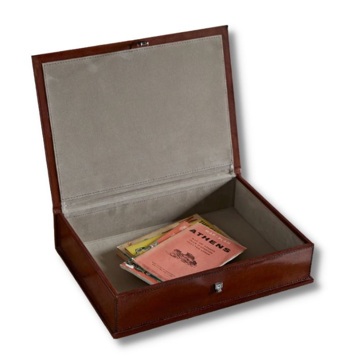 leather box file