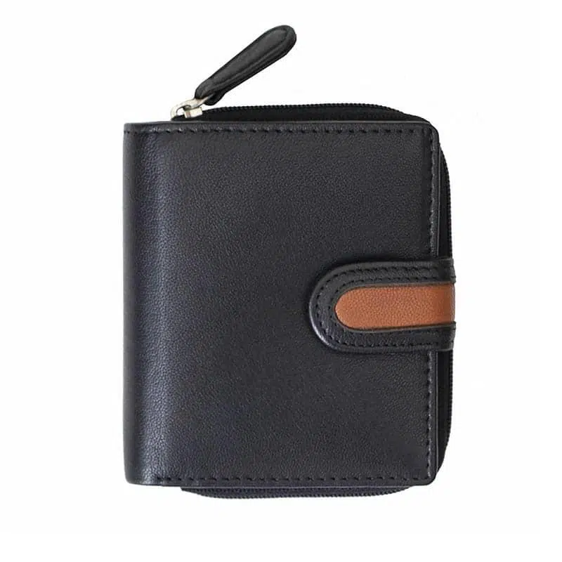 Ana small bifold purse | Black