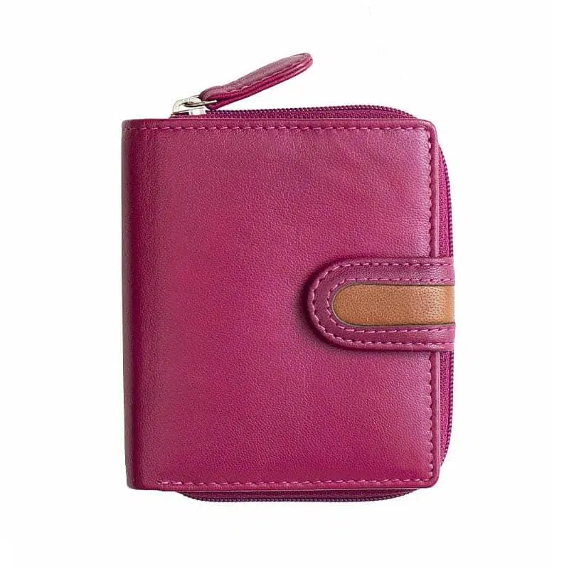 Ana small bifold purse | Berry