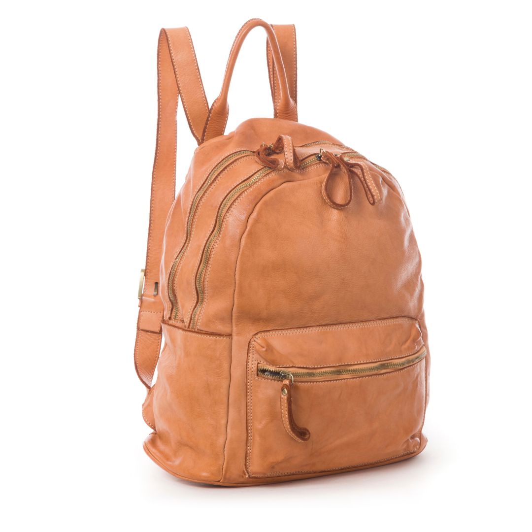 TOM Soft Leather Backpack | Tan