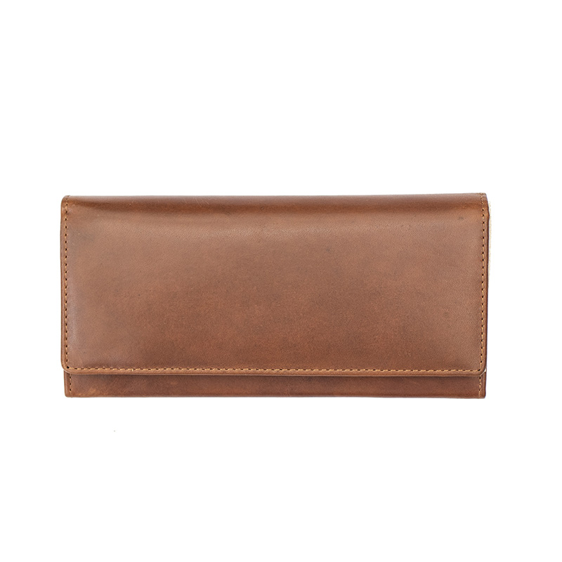 Toscana full flap purse | brown