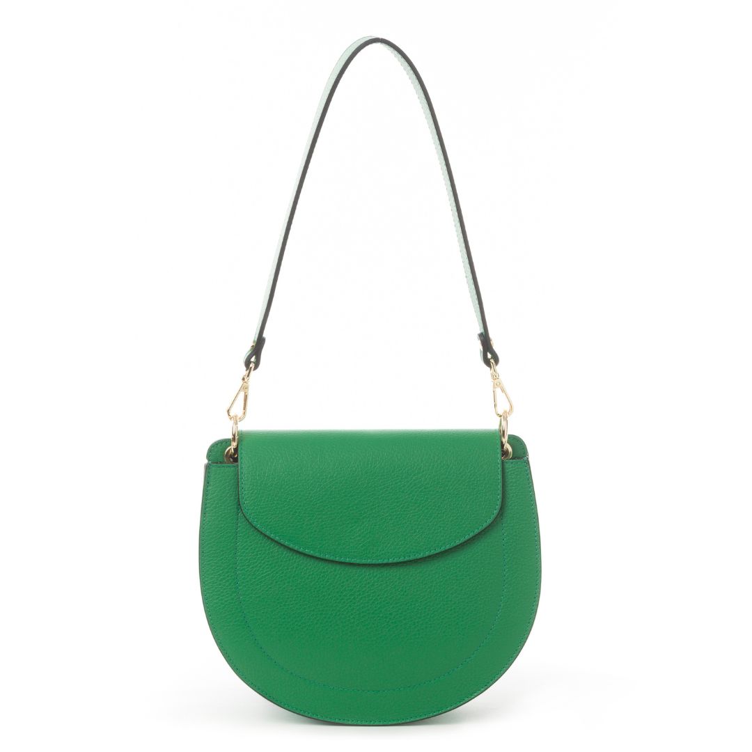 MAILA Leather Shoulder Bag | Emerald Green