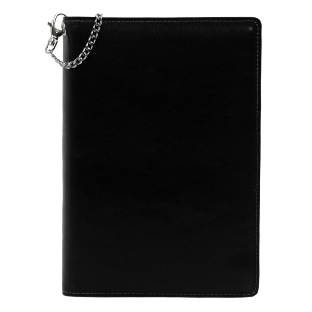 Leather Journal with A5 Notepad – the Diary of A Nobody | Black