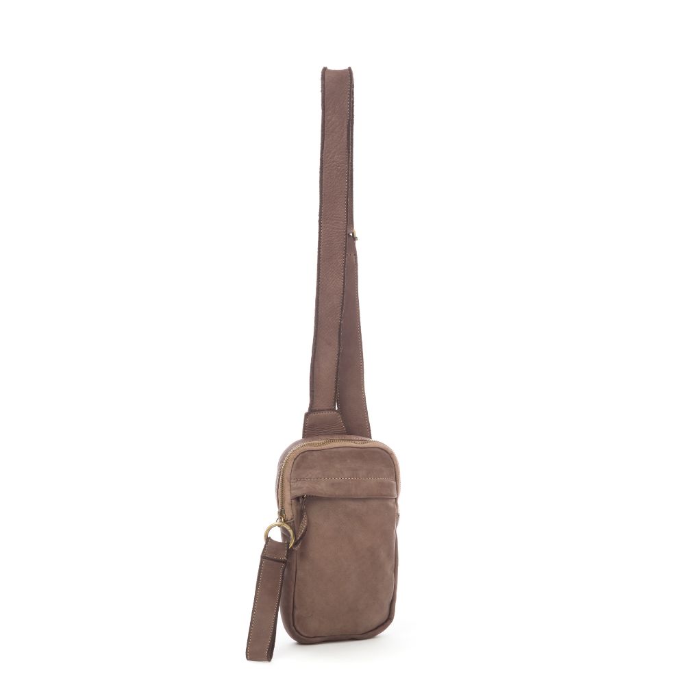 TED Genuine Leather Sling Bag | Taupe