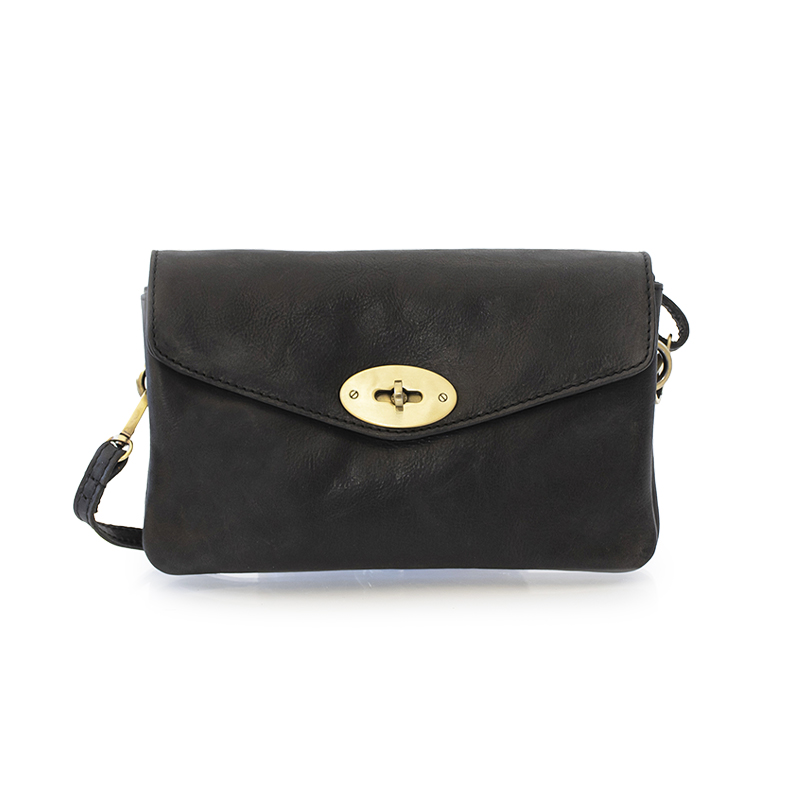 Columbia Ladies Leather Clutch Bag | Black