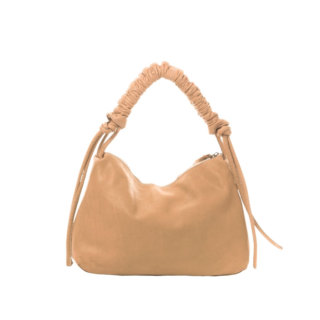 SOGNA Leather Shoulder Bag | BEIGE