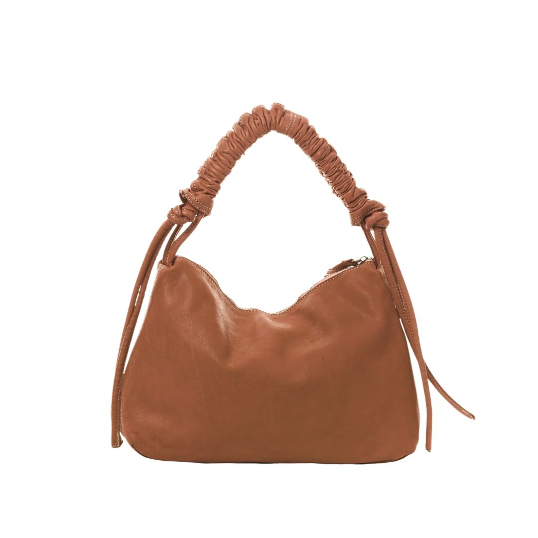 SOGNA Leather Shoulder Bag | TAN