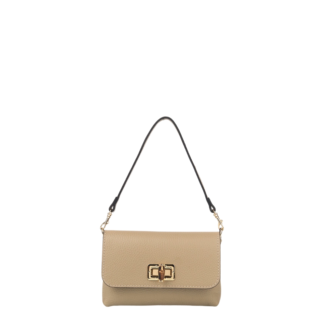 ISCHIA Clutch Bag | Light Taupe