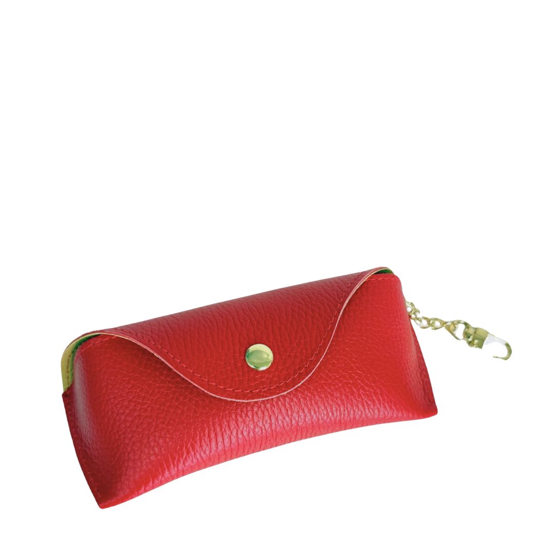 RED-Leather-buttoned-glasses-