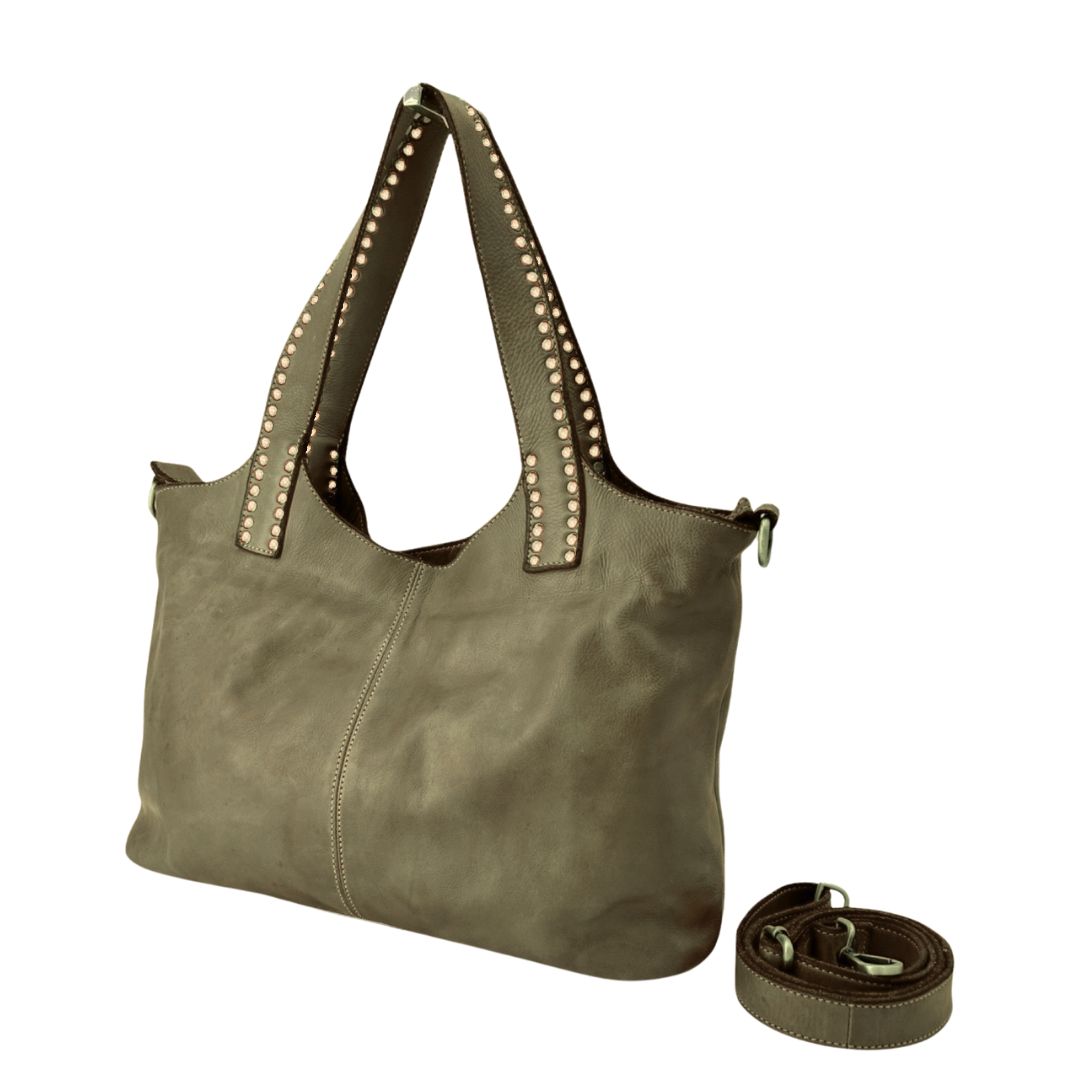 バッグ Made in Italy leather studs shoulder bag Made in Italy leather studs shoulder bag