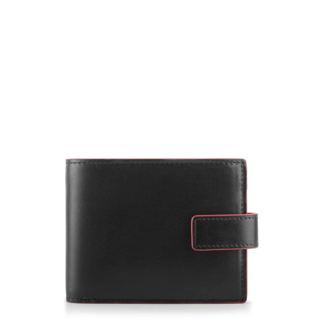 OUTBACK Bifold Flip Up Leather Wallet | Black